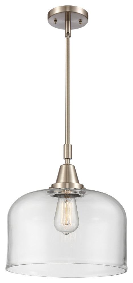 Innovations Lighting 447-1S-SN-G72-L Bell 1 Light 12" Mini Pendant