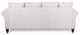 Bonny Fabric Pillowback 3-Seater Sofa With Nailhead Trim, Beige/Dark Brown