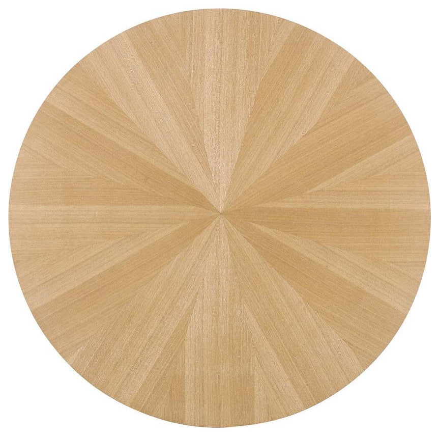 Crossroads Round Wood Coffee Table