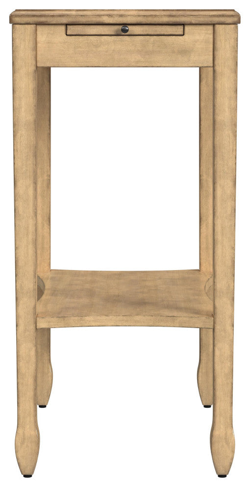 Gilbert Side Table, Black Licorice, Beige