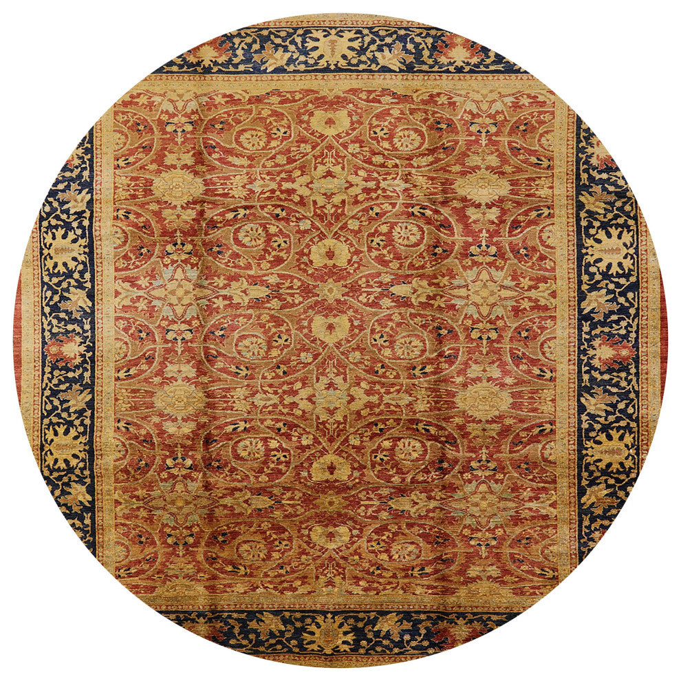 Ahgly Company Indoor Round Mid-Century Modern Area Rugs, 6' Round