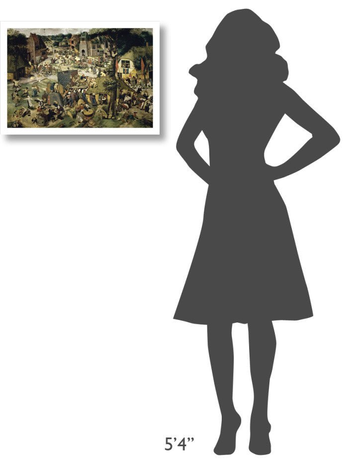 "Village Celebration (I)" Paper Print by Pieter Bruegel the Elder, 24"x17"