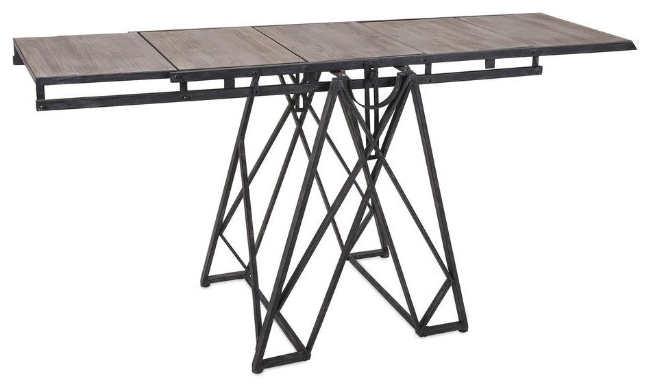 Shelly Contemporary 26" Counter HeightSwivel Barstool in Black Brush Wood Finish