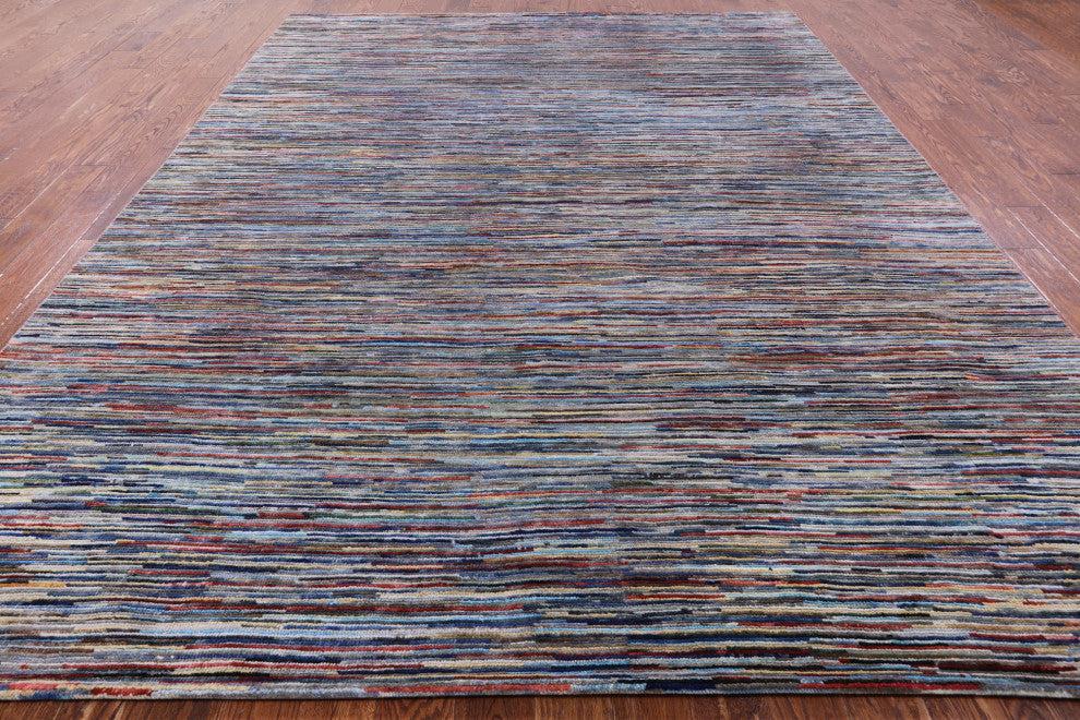 9' 0" X 11' 9" Persian Gabbeh Hand Knotted Rug Q6930