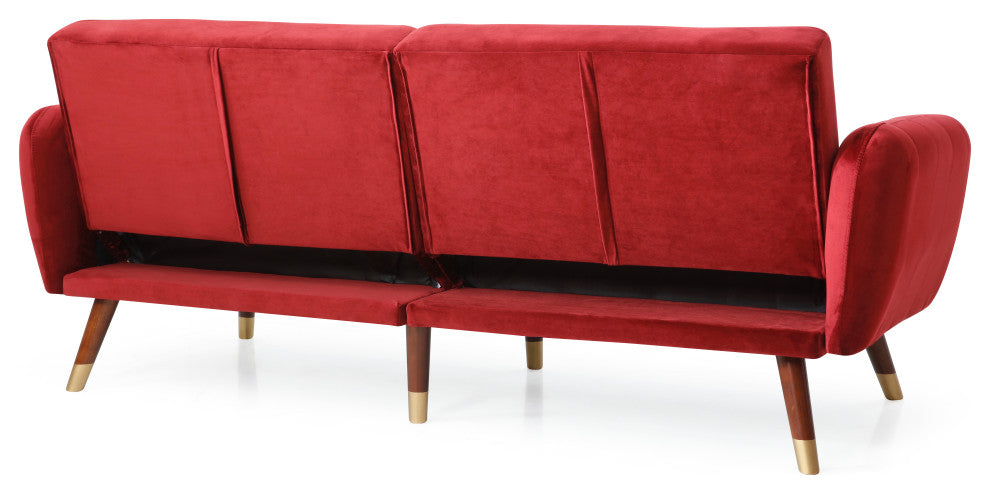 Siena Sofa Bed, Burgundy