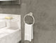 Dia Hand Towel Ring with Mounting Hardware, Satin Nickel