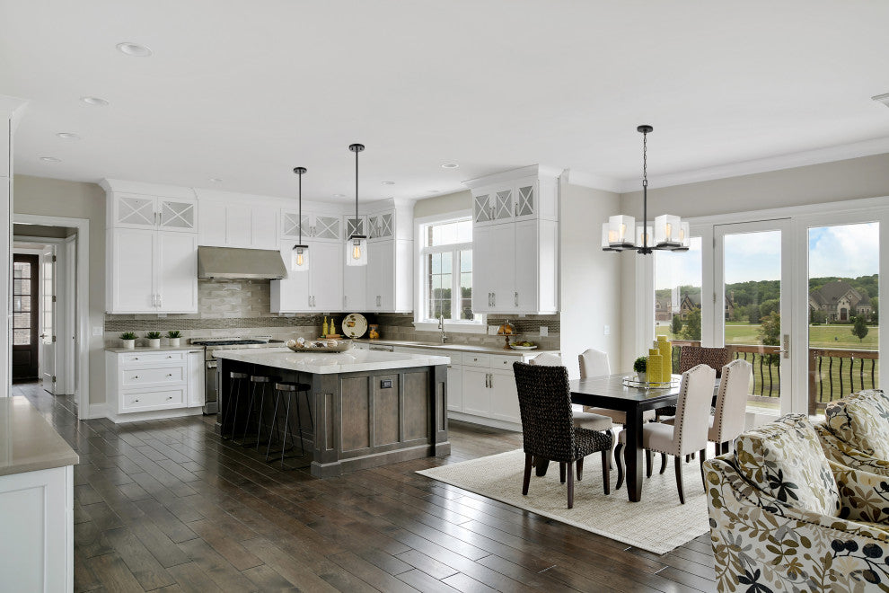 Crossroads 5-Light Chandelier, Matte Black With Clear Glass