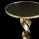 Folio Glass Top Accent Table Modern Brass Finish