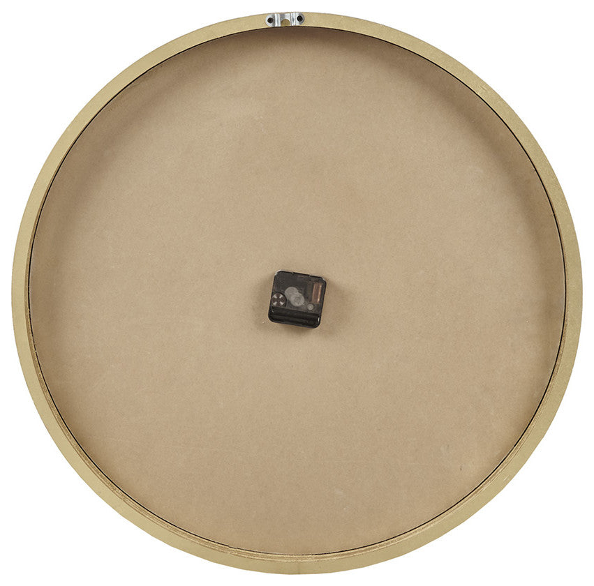Madison Park Mason Rustic Roman Wall Decor Clock, Gold