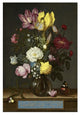 "Bouquet of Flowers in a Glass Vase, 1621" Paper Art, 22"x32"