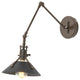 Henry Sconce, Bronze Finish, Black Accents