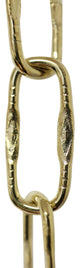 RCH Hardware Steel Spanish Chandelier Chain, 2 Sizes, 3', Polished Brass, U25