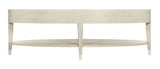 Bernhardt East Hampton Oval Cocktail Table, Cerused Linen