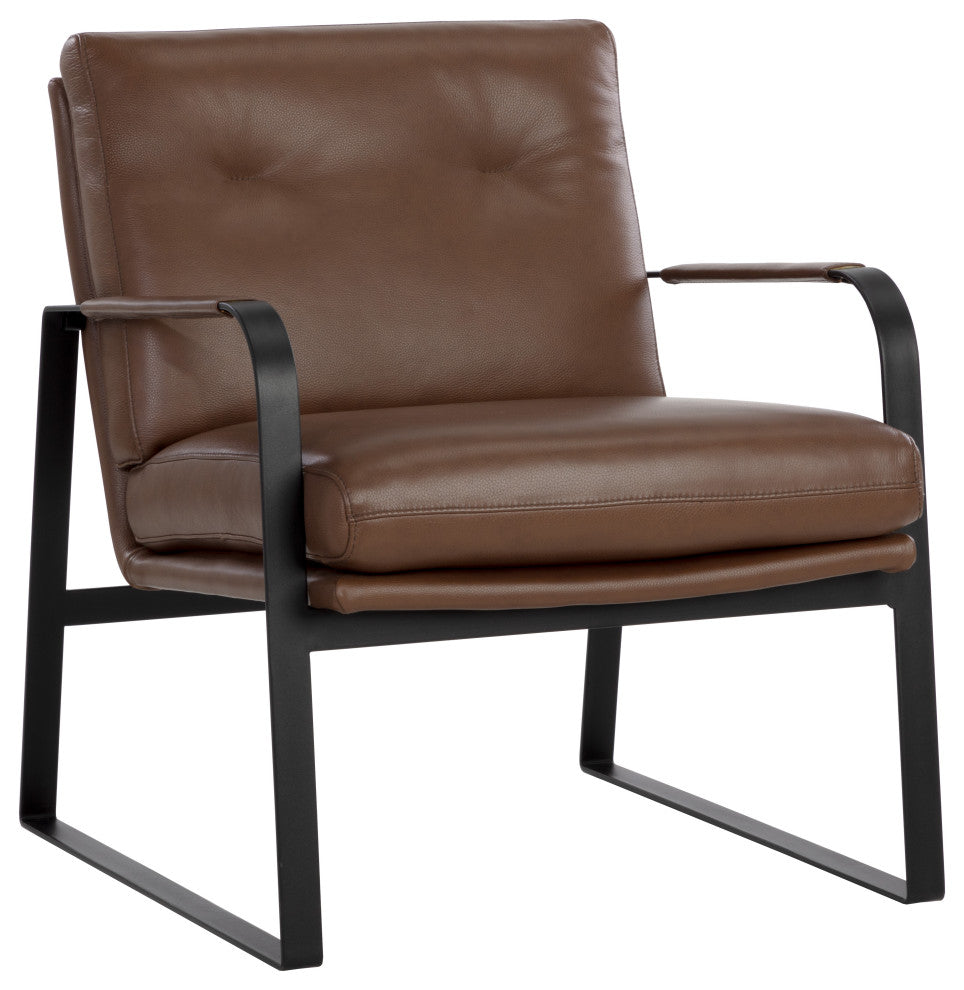 Sterling Lounge Chair Missouri Mahogany Leather
