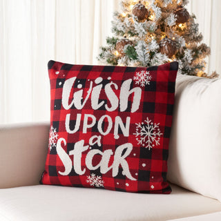 Safavieh Wish Pillow Red 18" X 18"