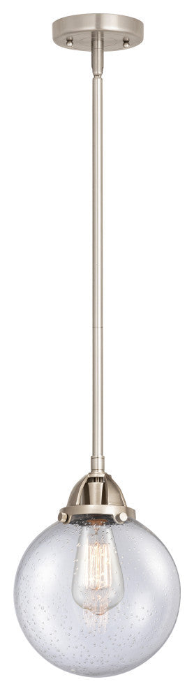 Beacon Mini Pendant, Brushed Satin Nickel, Seedy, Seedy
