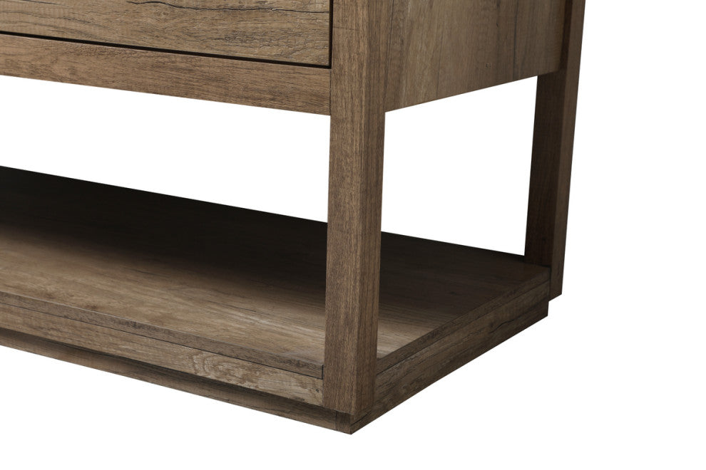 Louie 60" SIngle Bathroom Vanity, Natural Oak
