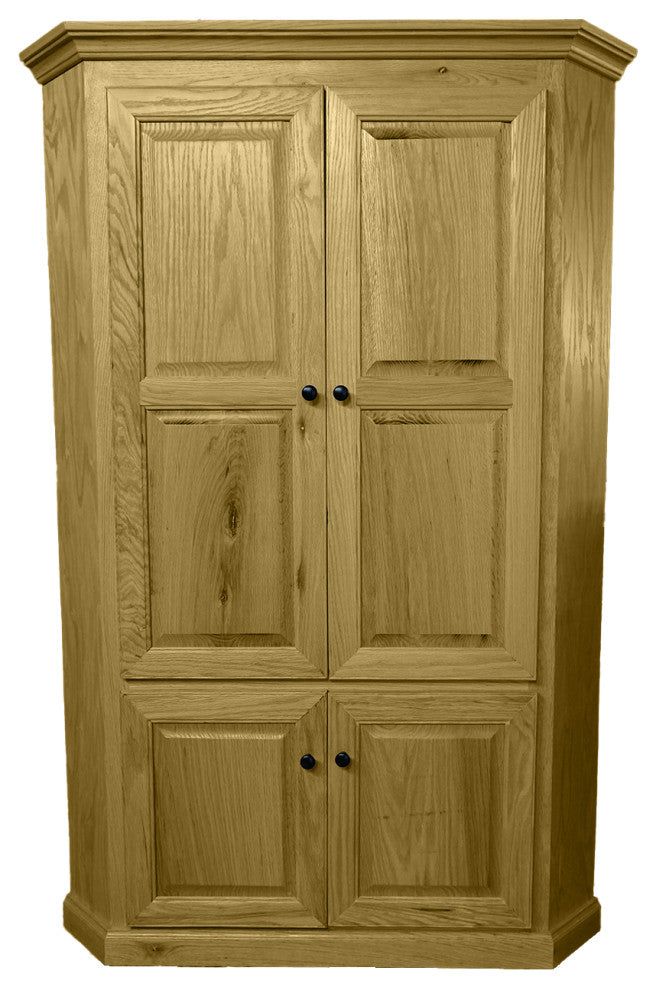 Oak Corner Kitchen Pantry, Yellow Oak