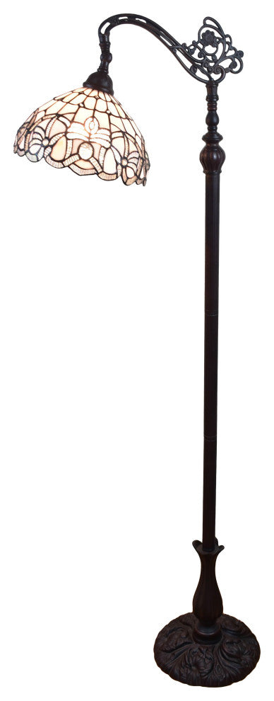 Tiffany Style Geriatric Reading Floor Lamp, 62" Tall