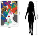 Beautiful Woman Printed Wall Art Unframed Free Floating Tempered Glass
