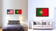 Portugal Country Flag Canvas Print, 27"x39"