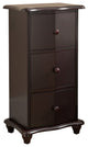 Jackson 3 Drawer Wooden Storage Accent Chest, Dark Cherry