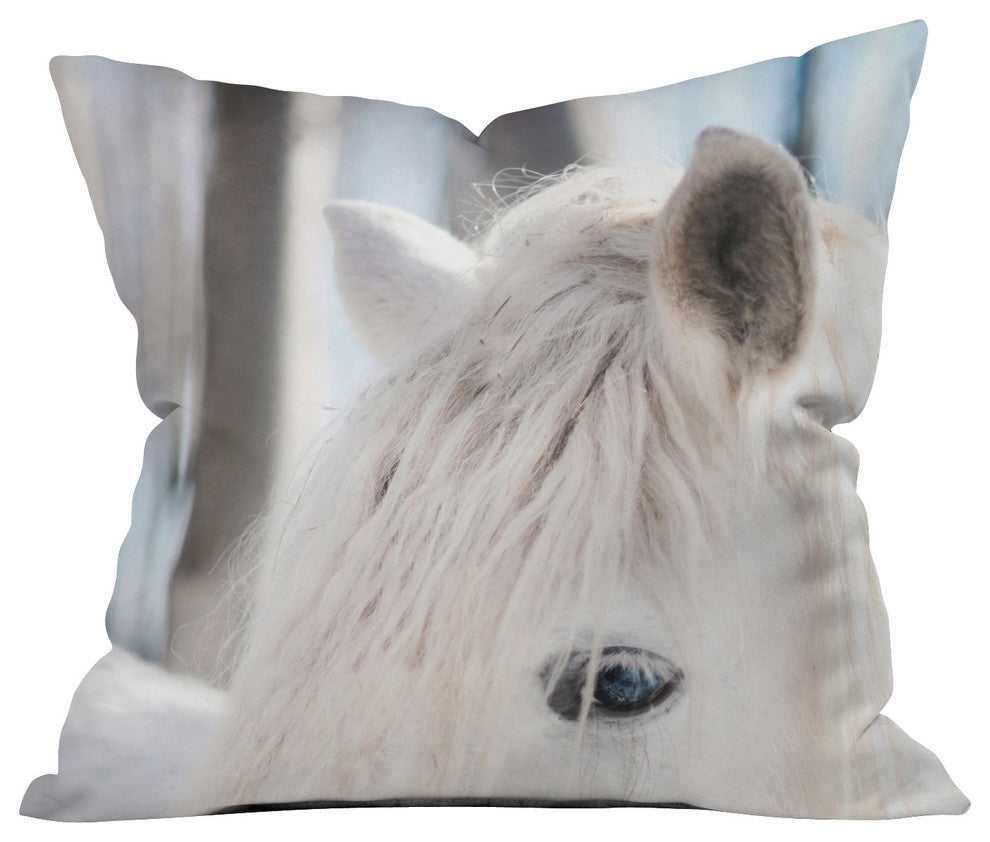 Chelsea Victoria White Knight Outdoor Throw Pillow