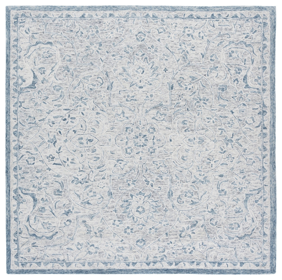 Lauren Ralph Lauren Collection Juniper LRL6636 Rug, Grey/Blue, 7' Square