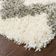 Hartley Chevron Stripes Gray and Ivory Area Rug, 5''3"x7''6"