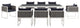 Stance 9 Piece Outdoor Patio Aluminum Dining Set