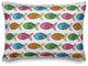 Colorful Fish Pattern 14x20 Throw Pillow Cover