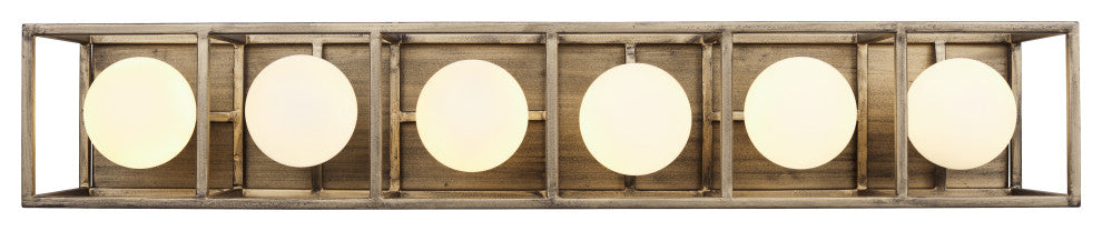 Varaluz Plaza 6-Lt Bath - Havana Gold/Carbon