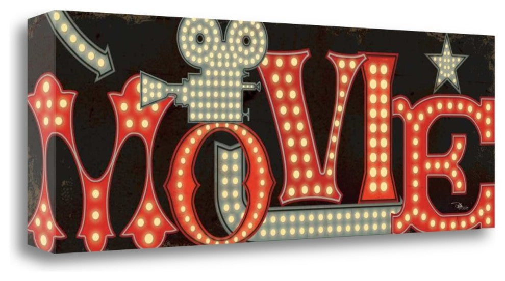 "Movie Lights II" By Pela Studio, Giclee Print on Gallery Wrap Canvas