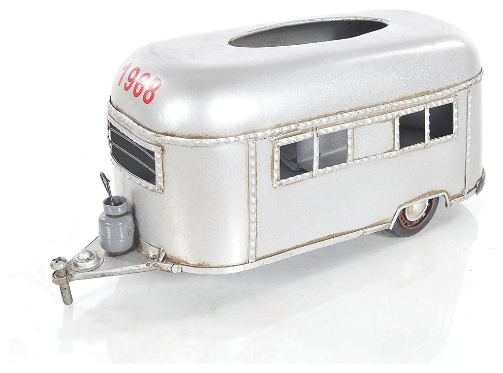 Camping Trailer Tissue Holder Iron Vintage Model