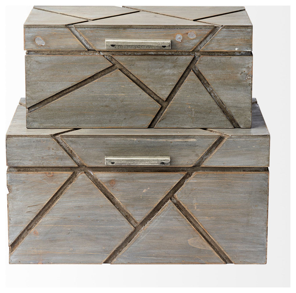 Set of 2 Nesting Jewelery Boxes, Niobe