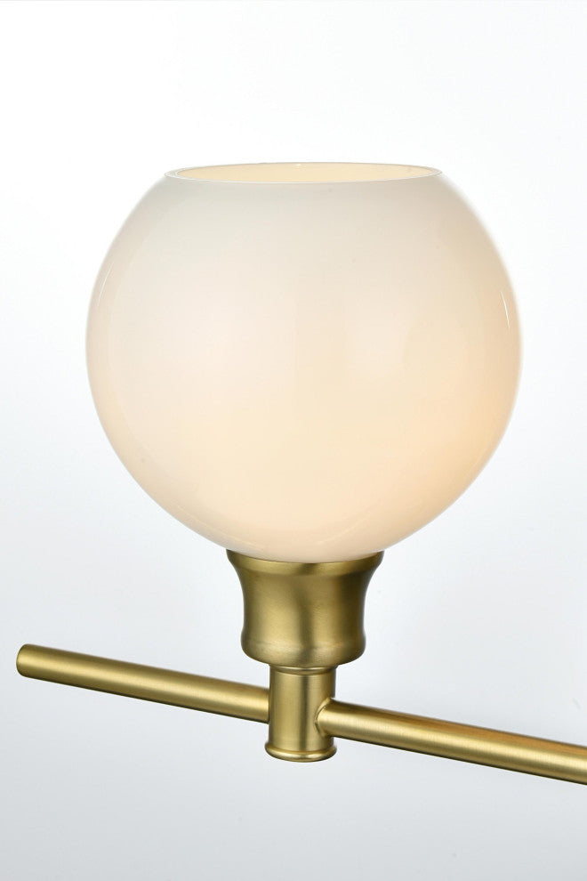 Elegant Lighting LD2323 Collier 4 Light 38"W Vanity Light - Satin Gold
