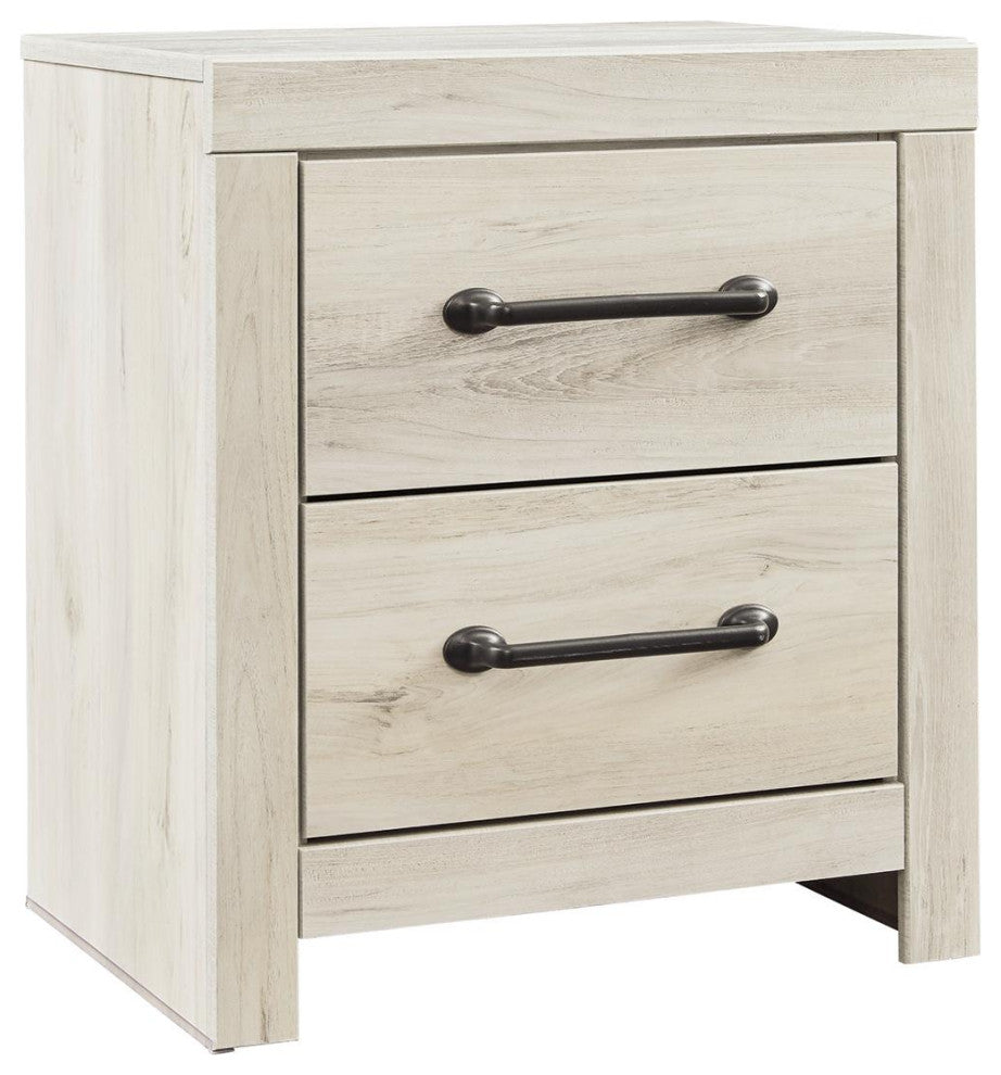 Cambeck Whitewash Two Drawer Nightstand