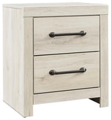 Cambeck Whitewash Two Drawer Nightstand