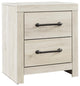 Cambeck Whitewash Two Drawer Nightstand