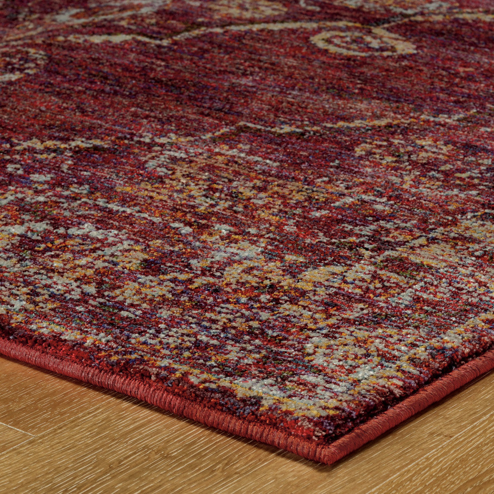 Oriental Weavers Andorra Red/ Gold Oriental Indoor Area Rug 7'10"X10'10"