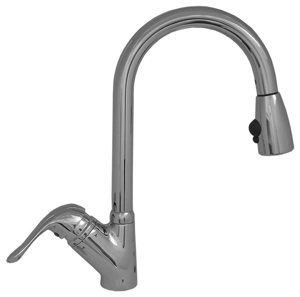 Rainforest Single Hole, Single Lever Handle Faucet, Chrome, Chrome Head