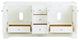 Windsor Matte White Traditional Double Sink Bathroom Cabinet, 72"