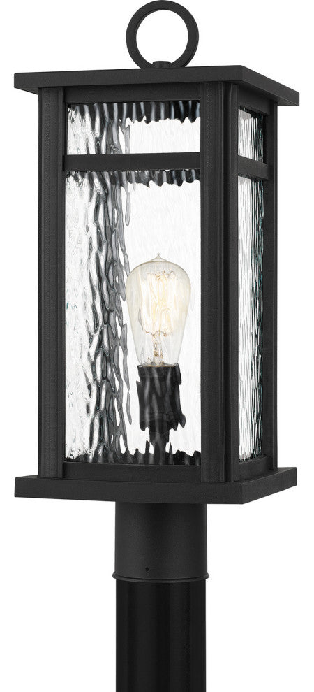 Moira One Light Outdoor Post Mount, Earth Black