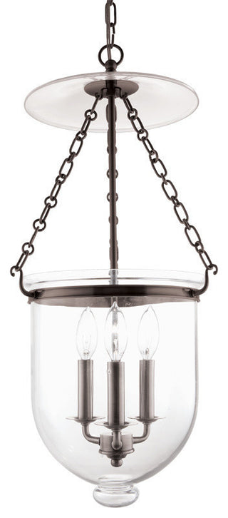Hampton, 25" Pendant, Old Bronze Finish, Clear Glass Shade
