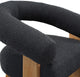 Winston Boucle Fabric Upholstered Accent Chair, Black