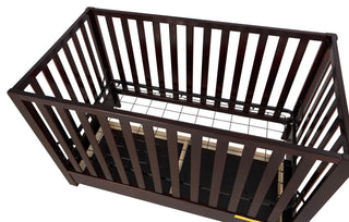 Emma 4-in-1 Convertible Crib With Drawer, Espresso