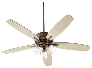 Quorum International 7052-3 Breeze 52" 5 Blade Indoor Ceiling Fan - Aged Brass