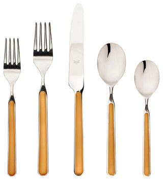 Fantasia Flatware, Mustard, 5-Piece Set