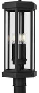 Ramsey Collection Textured Black Modern Farmhouse Post Outdoor Light