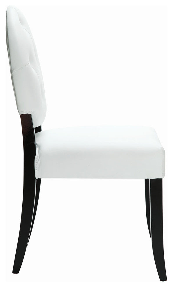 Modern Contemporary Kitchen Dining Side Chair White